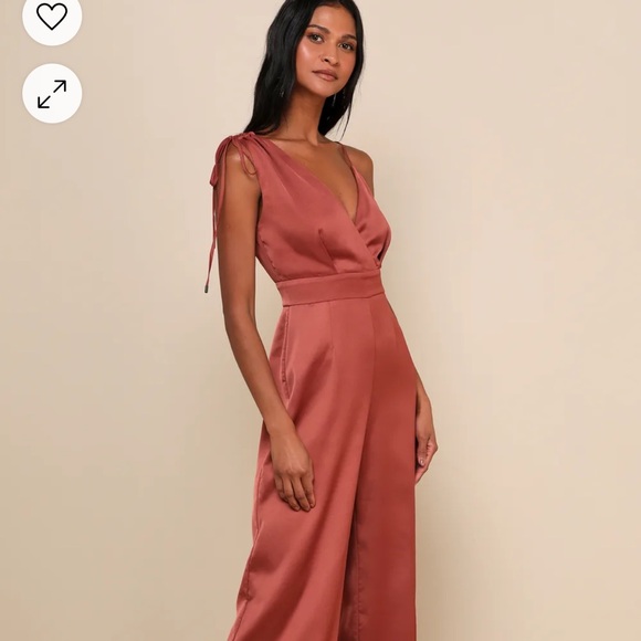 Lulu's Rust Colored Jumpsuit - Picture 1 of 5